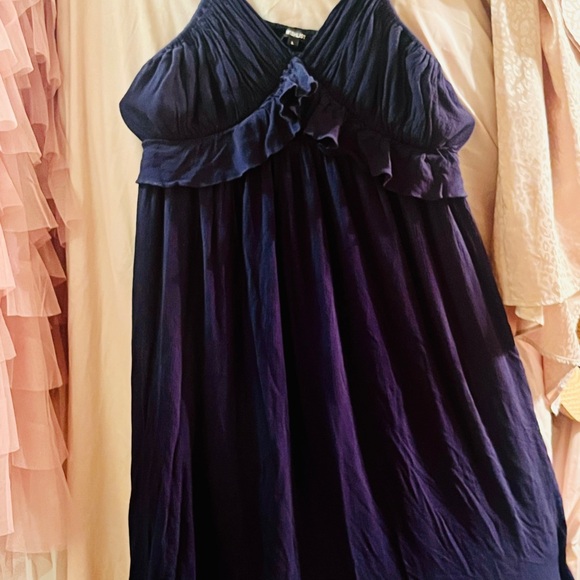 Rich and Flowy Navy Women’s Maxi Dress - Picture 1 of 3